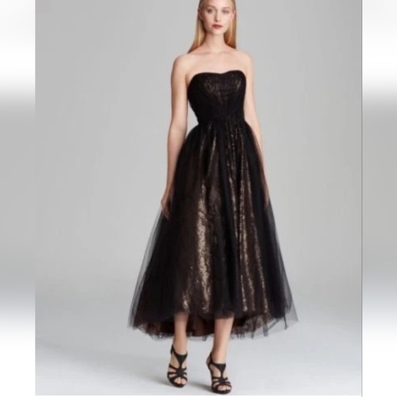 ML Monique Lhuillier Cynthia Dress size 0 NWT $648 - Picture 5 of 15